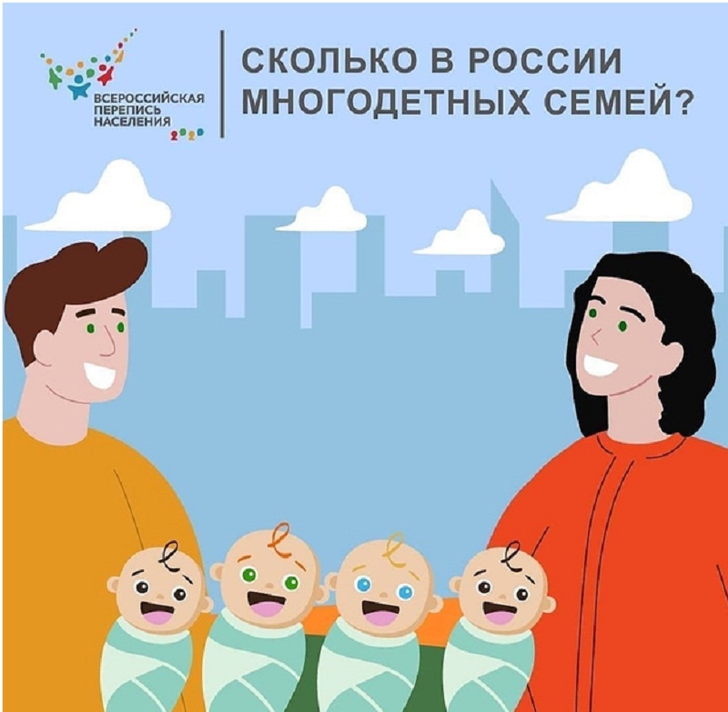 Сколько в России многодетных семей?