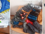 Подарили защитникам частичку своего тепла